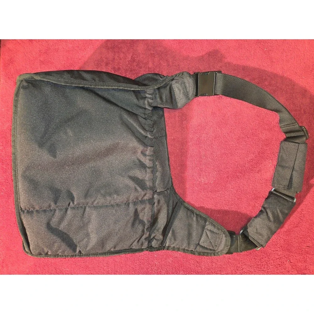 Diaper Dude Original Black Messenger Diaper Bag 4 Dads Crossbody w/ Changing Pad